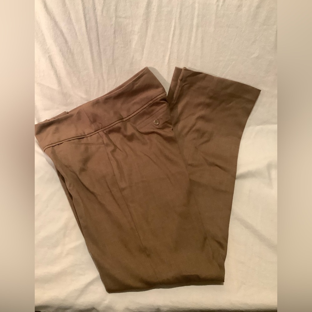 ELLE Wide Waistband Polyester/Spandex Trousers Size 4